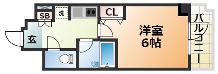 エスリード三宮フラワーロードの間取り