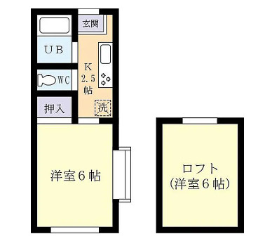 土浦市神立東２丁目の一棟マンションの間取り