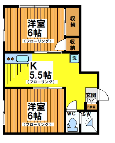 【間取り】 | 和泉コーポ