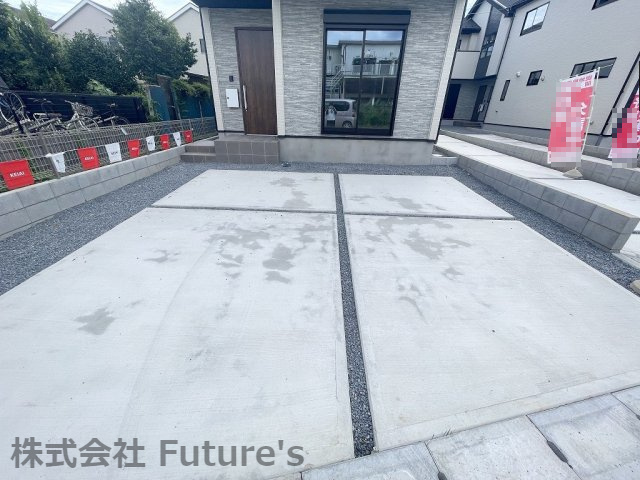 流山市流山　新築戸建　全4棟　1号棟の駐車場|カースペース並列2台可能