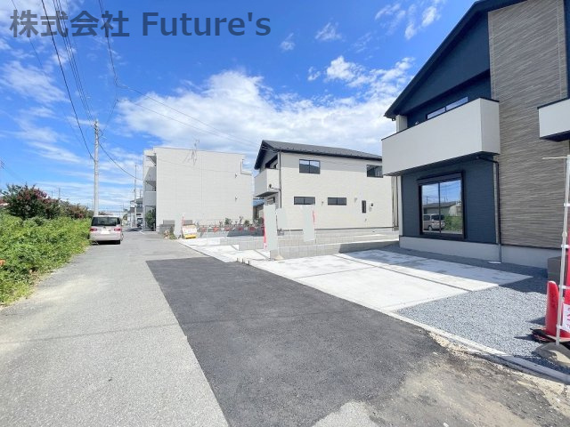 流山市流山　新築戸建　全4棟　1号棟の前面道路含む現地写真|前面道路含む現地写真です。