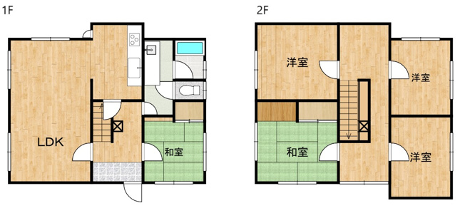 【間取り】 | 南小羽山町２丁目中古住宅