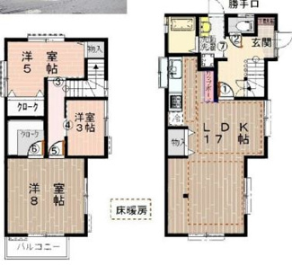 【間取り】 | 明石市朝霧台　中古戸建 | ３ＬＤＫ