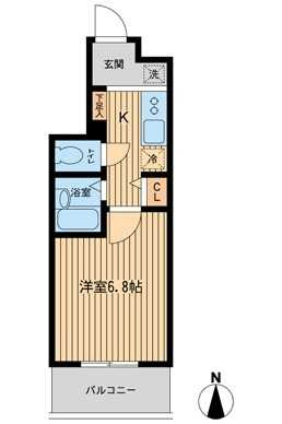 ドゥーエ浦安Ⅱの間取り