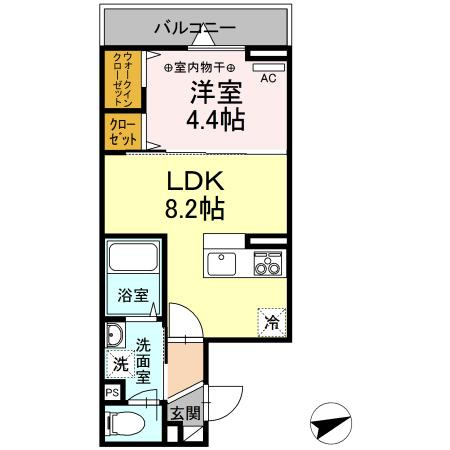 ☆間取りは1DK☆