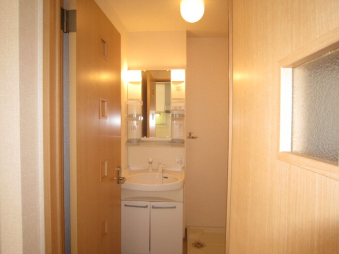 熊本市南区御幸笛田３丁目のアパートの洗面所