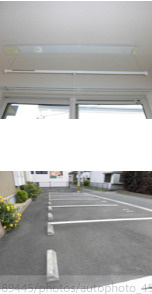 SekutoB棟の駐車場