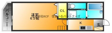 Aレガード久留米大前B棟の間取り