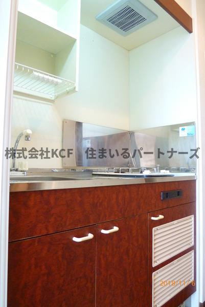 Aレガード久留米大前B棟のキッチン|きれいなキッチンです