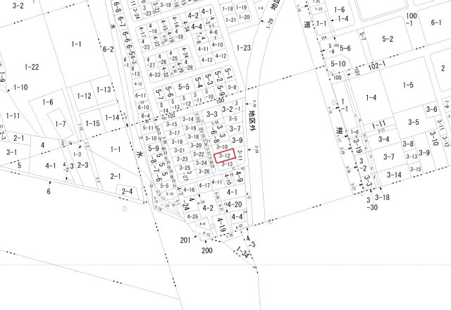 白糠町西1条北6　売土地の地図