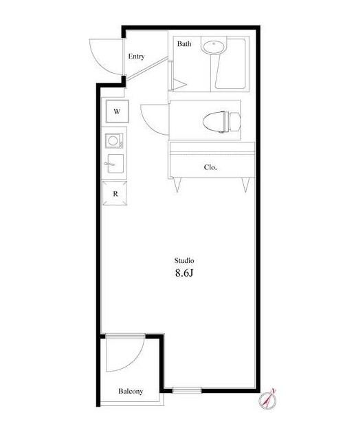 北千住大経レジデンスサクラ壱番館（旧サクラノテラス北千住Ⅰ）の間取り