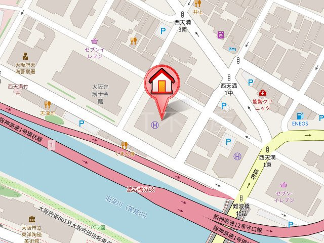 ヴィークタワーOSAKA（ヴィークタワー大阪）の地図