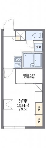 レオパレス三田Ｂ館の間取り