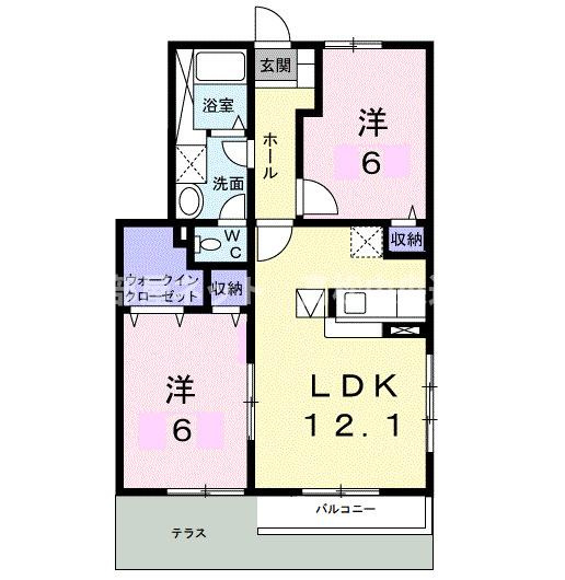【間取り】 | ヴィラージュⅠ