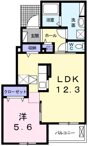 コンフォール安室の間取り