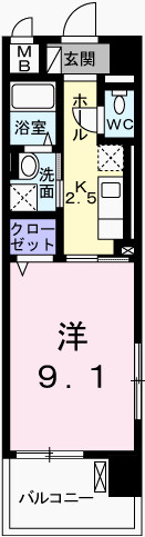 グレイスフル・Ｋの間取り