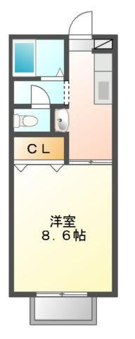 プラッツ２１　Ｂの間取り