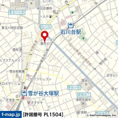 【地図】 | シンシア雪谷大塚casa