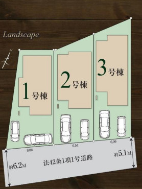【区画図】 | 川越市郭町2丁目　新築戸建