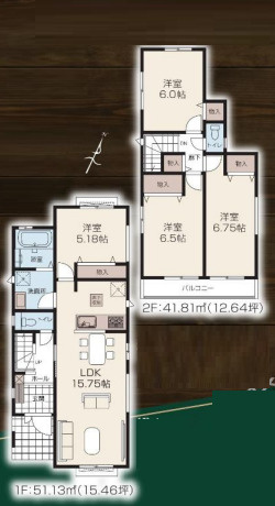 【間取り】 | 川越市郭町2丁目　新築戸建 | 図面と現況が異なる場合は現況を優先させていただきます