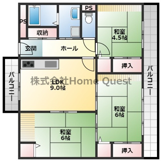 【間取り】 | オーシャン柏原