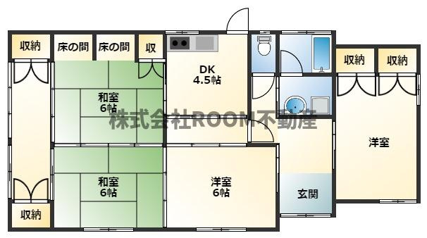 山下貸家の間取り|https://cloud.ielove.jp/image/rent/a65de994/16127_533621_2_1000_1000.jpg