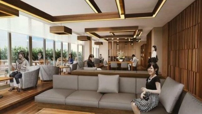 入居者専用のラウンジがあります。
