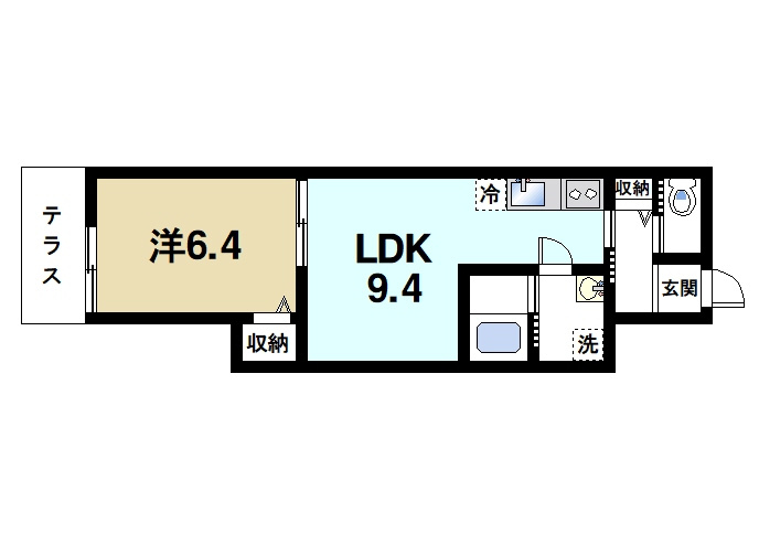 クレアール芝辻町の間取り