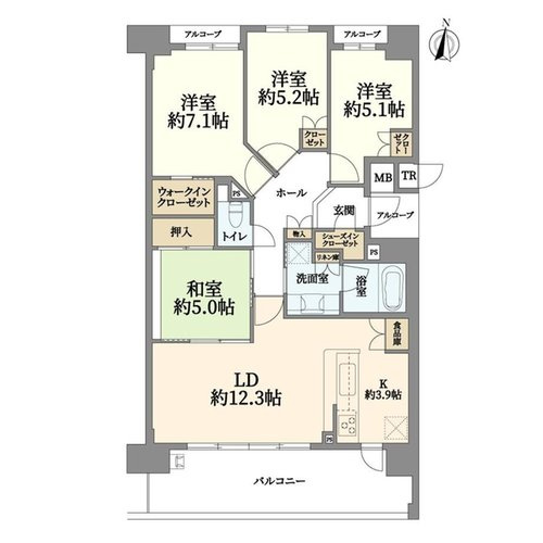 【間取り】 | 香里ヶ丘ヴィアーレ