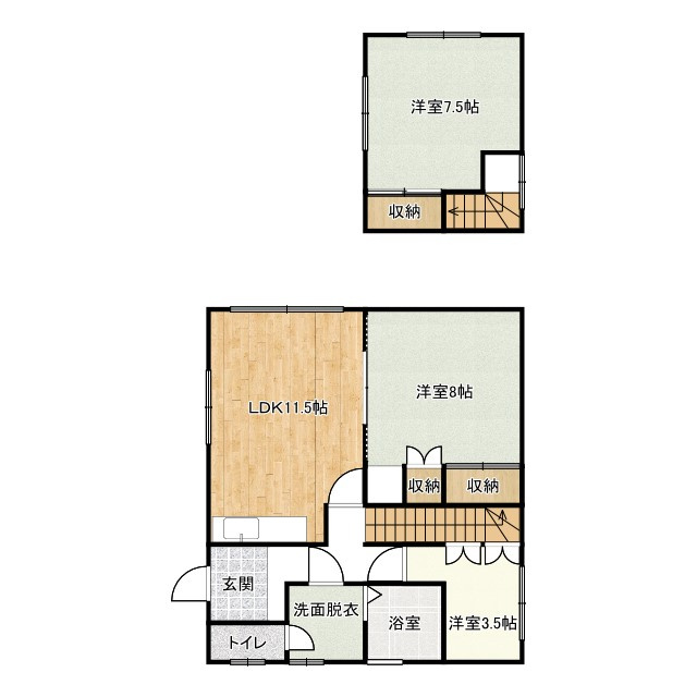 （定期借家）住之江4-3戸建　2階建