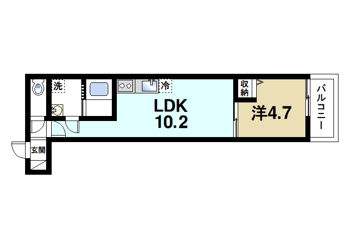 クレアール芝辻町の間取り