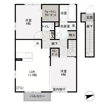 【間取り】 | ＣＡＳＡ　Ⅰ