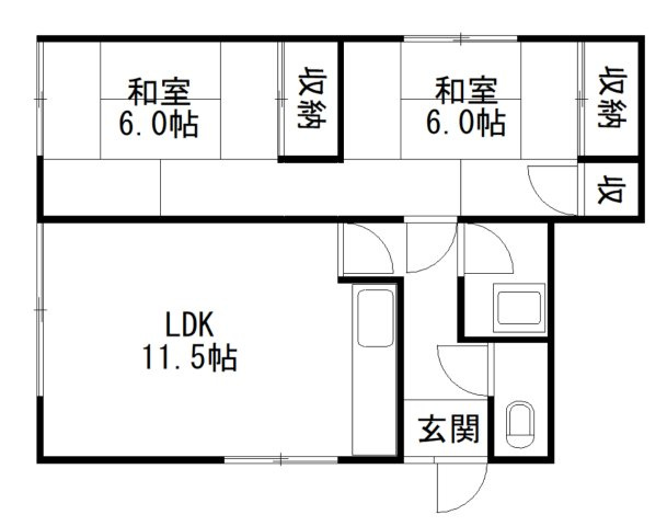 【定期借家】住之江4-3平屋（物置）の間取り