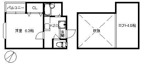 【間取り】 | ポラリスたちばな | 現況優先。