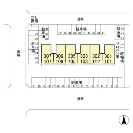 スカイハートシーの区画図|高崎、前橋、伊勢崎エリアのお部屋探しはエンドスケープまで！お客様の理想お聞かせ下さい♪
