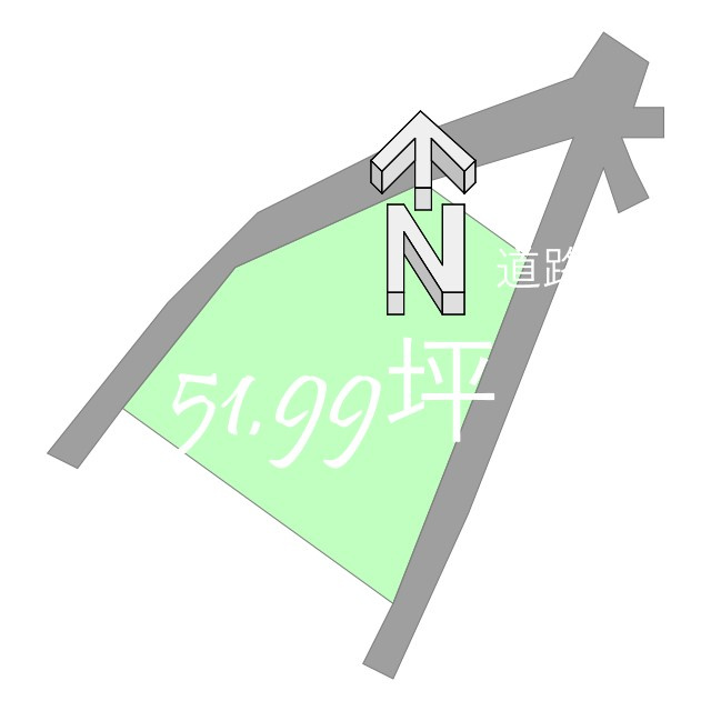 立花4丁目売土地の土地図