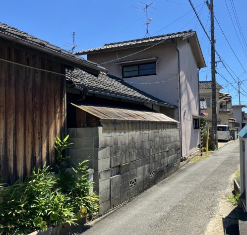 立花4丁目売土地の前面道路含む現地写真|北西側道路