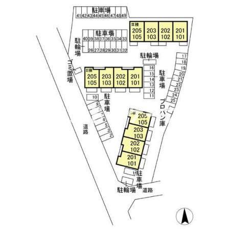 ｃａｓａ　Ⅰの区画図|高崎、前橋、伊勢崎エリアのお部屋探しはエンドスケープまで！お客様の理想お聞かせ下さい♪