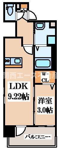 【間取り】 | Luxe布施北Ⅲ