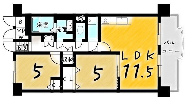 伏・向島ニュータウン第三街区D棟