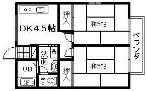 【間取り】 | 西出ハイツ