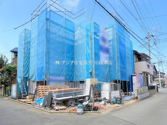 月々１０万円台～　新築戸建　川越市寺尾第四の前面道路含む現地写真|角地
