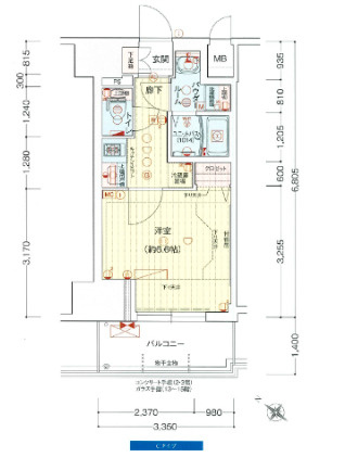 【間取り】 | プレサンス神戸元町ミューズ