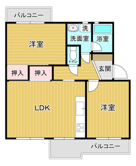 【間取り】 | 内野西団地５号棟