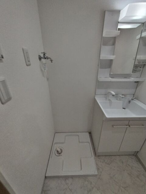 室内洗濯機置き場！安心の防水パンつき！