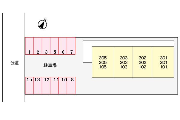リファイン55壱番館の区画図