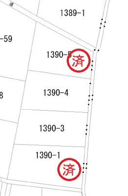 【区画図】 | 中村3丁目1390-4土地（更地）57坪（3号地）