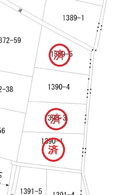 【区画図】 | 中村3丁目1390-4土地（更地）57坪（3号地）