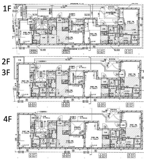 荒川区荒川１丁目の一棟マンションの間取り