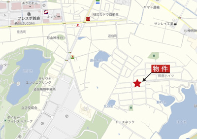 【地図】 | 鈴鹿市鈴鹿ハイツ | 広域Map